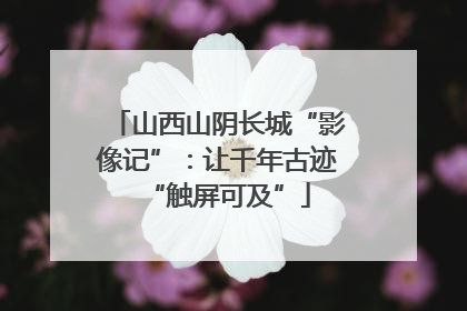 山西山阴长城“影像记”：让千年古迹“触屏可及”